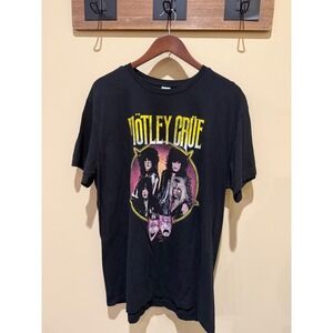 Vintage Motley Crue T Shirt Black Size XL